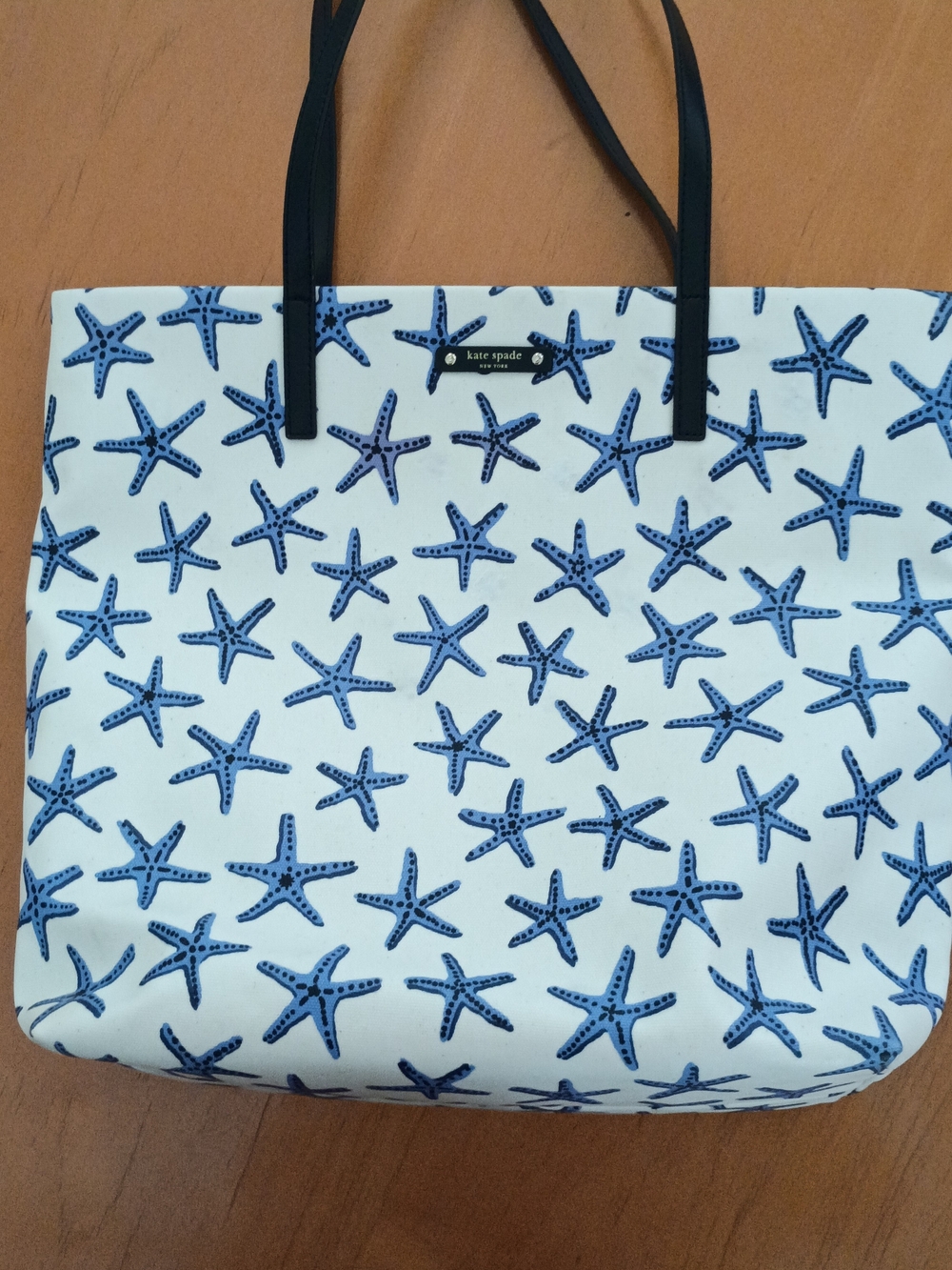 kate spade Dancing Starfish Bon Shopper Canvas Tote - Picture 9 of 12